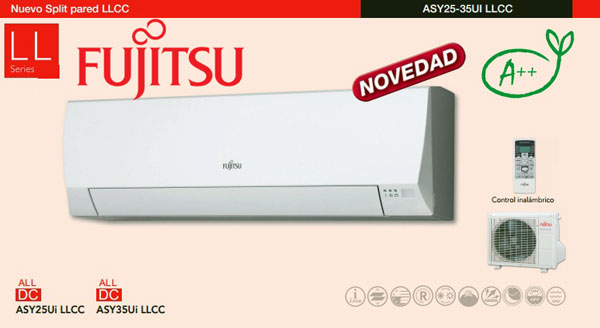 Aire acondicionado fijitsu serie ASY25 - 35 LLCC